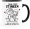 SpecialMe® Tasse mit Spruch Lustig Valentinstag Jahrestag Deine Fürze stinken Liebes-Geschenk Mann Frau weiß-innen-schwarz standard