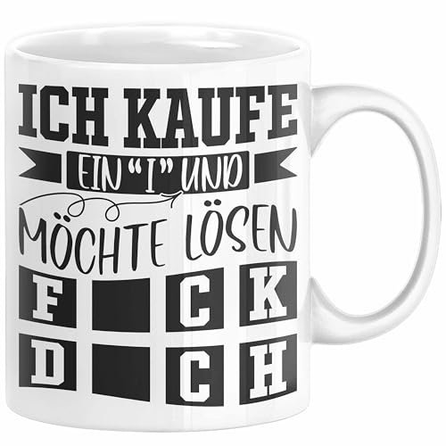 Ich Kaufe Ein I und Möchte Lösen Tasse Geschenk Spruch Gag Joke Sarkasmus (Weiß)