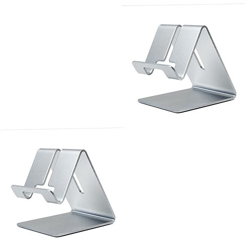 DOITOOL 2st Fauler Handyhalter Handyhalterung Handy-ständerhalter Tablet-autohalterung Tragbarer Telefonhalter Desktop-ständer Aus Aluminiumlegierung Tablet-ständer Metall Die Faulen