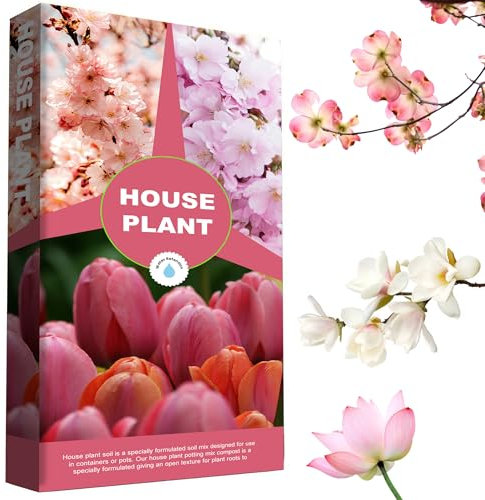 House Plant Compost Ideal For Indoor & Outdoor For Healthy Leaves & Plants With Added Nutrients (10 Litres)