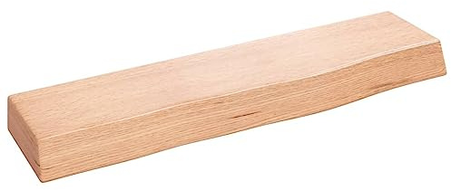 vidaXL Wandregal Hellbraun 40x10x4 cm Massivholz Eiche Behandelt