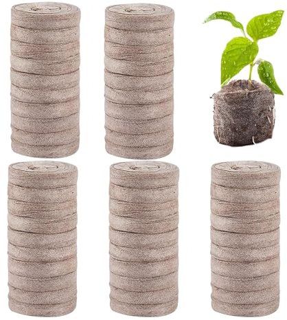 Pflanzenstartpellets,Erdpellets zum Pflanzenstart | 50 Stück Pflanzen-Starter-Pods, komprimierte Bodenpellets - Großvolumige, kompakte und praktische Pflanzkapseln für die Anzucht von Sämlingen