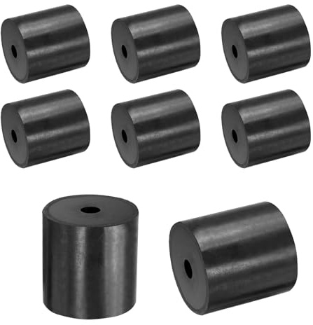 QUARKZMAN Entretoises en Caoutchouc 40mmODx8mmIDx40mmH Rondelles 8pcs | Caoutchouc Anti-Vibration Épaisses Amortisseur Coussins Maison Réparation