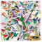 Kolibri Aufkleber 50 Stück Vinyl Niedliche Vogel Aufkleber für Laptop Skateboard Koffer Telefon Motorrad Computer Auto Scrapbook Gepäck,Wasserdicht Cartoon Hummingbird Tiere Sticker für Kinder Jungen