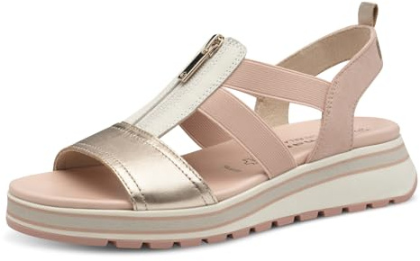 Tamaris Damen Klassische Ballerinas, Frauen Flats,Comfort Lining,TOUCHit-Fußbett,Slip-ons,klassisch elegant,Ballerinen,Rose Comb,39 EU