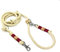Hundeleine für große Hunde | extra stark bis 90 kg mit Premium Edelstahl Scheren-Karabiner | Angsthunde, aggressive Hunde | Führ-Leine & Schlepp-Leine | reißfest, verstellbar (Bordeaux)