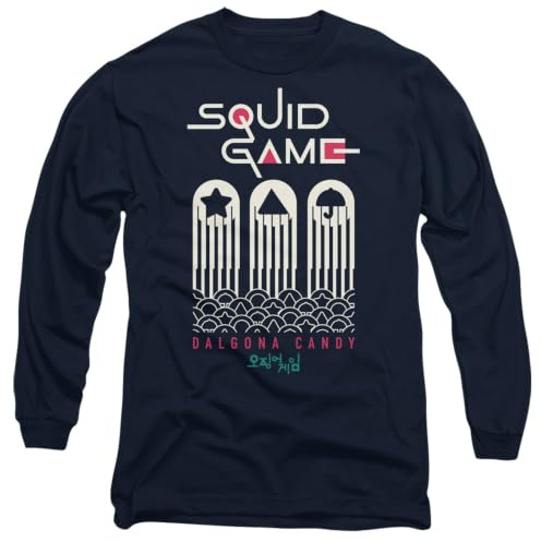Squid Game Dalgona Candy Shapes Unisex Long Sleeve T Shirt