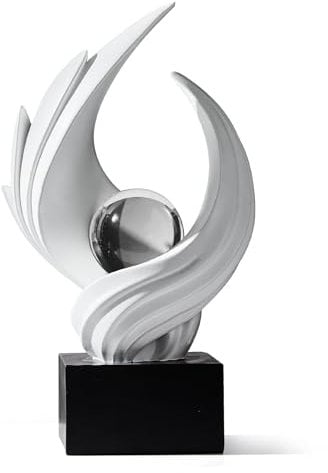 Decorazione moderna a forma di statuetta bianca, decorazione per soggiorno, minimalista statua di statua, decorazione per ufficio