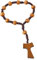 Fitooles Holzperlen-Rosenkranz mit 8 mm Perlen und Kreuzanhänger, für Gebet, Meditation, eleganter Holzmaserungs-Rosenkranz, 8 mm, Holz