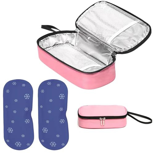BAGUBDR Cooling Wallet, Medicine Travel Cool Bag, Travel Medicine Bag Medicine Storage Bag Suitable for Temperature Sensitive Items and People Who Need to Store Medication
