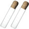 PEPLAYTAL 2 Stück Reagenzglas-teesieb Aus Glas Teeblätter Sieb Teeblatt-sieb Wiederverwendbares Tee-ei Loses Tee-ei Teesiebe Loses Teeblatt Steiler Teeblatt -infuser Transparent Holz