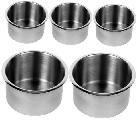 Ciieeo 5 Pièces Porte Gobelet Encastré Acier Inoxydable pour Bateau Support de Bouteille Durable