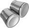 2pcs Stainless Steel Grinder Replacement Caps Salt Pepper Grinding Covers for Home Kitchen Outdoor Picnics and Versatile Spice Use