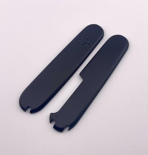 Replacement Covers For Victorinox Scales Plus 91mm Dimond Textured G10 Handles With Toothpick Tweezers Pin And Ballpoint Pen Slots (Black)