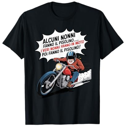 Nonno Motociclista Regalo Pensione Moto Casco Guanti Maglietta