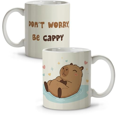 Tazza capibara. Tazze da caffè capybara. Tazze colazione. Regali originali per donna e uomo. Regalo per fidanzata. Dettagli colleghi. Amico invisibile. Regali personalizzati. Regalo donna