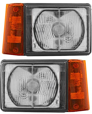 Halogen Scheinwerfersatz Scheinwerfer Satz Hauptscheinwerfer Set links rechts H4 R2(Bilux) passend für Panda 141_ 141A_