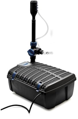 Oase Filtral UVC 6000 All-in-One Pond Filter with Fountain & Aeration – Submersible Filter System, 11W UVC Clarifier, 2500 LPH, for Ponds up to 6000L