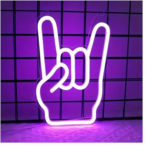 DIEXVON Luce al neon Per decorazioni per feste con insegne al neon, per, luce notturna gesto rock