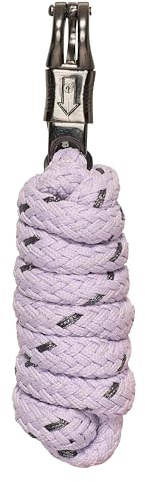 Imperial Riding Führstrick IRH Deluxe mit Lurexfaden, Panikhaken, ummanteltes Nylon, Flieder