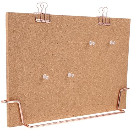 COHEALI Tableau D'affichage en Liège A4 Rose Doré Cadre Support Métallique Petit Tableau pour Bureau Planche Mémo Réutilisable Décoration Bureau et Pratique