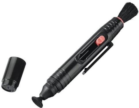 Hama Reinigungsstift zur Objektiv- und Filterreinigung, 12,5 cm lang, Lenspen, Schwarz