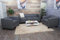 Mendler 3-1-1 Sofagarnitur Couchgarnitur Loungesofa Lille - Kunstleder, dunkelgrau