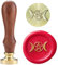 Wachssiegel-Stempel-Set, Siegelwachsstempel Kupfersiegel mit Holzgriff, Vintage Wiccan und Celtic KnotSeal Wachsstempel (Triple Moon)