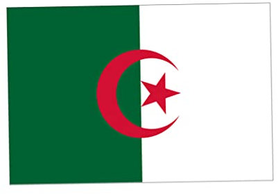 Algerien -Flagge, Algerien Nationalflagge UV Fade Resistant Algeria Banner Polyester Flag für Outdoor 3x5ft
