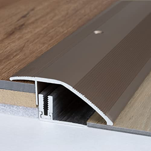 Ausgleichsprofil | Aluminium | Goldfarbig | Breite 50 mm | Länge 2700 mm | Gebohrt | Anpassungsprofil | 1 Stück