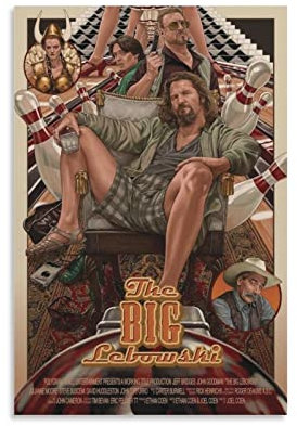 BUZHI Film The Big Lebowski Poster Wandkunstdruck Dekoratives Gemälde Leinwand Poster für Zuhause und Büro Dekorationen 30 x 45 cm