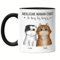 Kiddle-Design Propriétaire de chat Mug Noire personnalisé Cadeau Maman chat Amoureux des chats Slogan Nom Ami des chats Animal domestique 2 chats