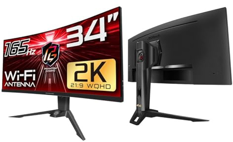 MNTR ASRock 34 WQHD 165Hz PG34WQ15R2B