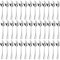 MAHIONG 50 PCS 7 Inch Teaspoons, 17cm Stainless Steel Tea Spoons Serving Table Spoon, Mirror Polished Dessert Spoons Metal Spoon for Salad, Tea and Coffee, Soup Spoons