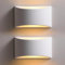 LED Wandleuchte Innen, 9W Weiß Gipsleuchte Modernes Design Wandlampe LED Licht Up und Down Wandlicht Spotlicht für Badezimmer, Wohnzimmer, Schlafzimmer, Flur (G9 LED Warmweiß) [Energieklasse E]