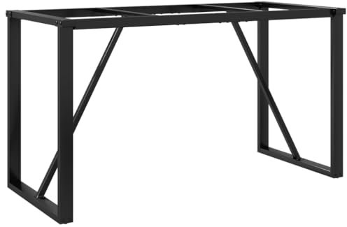 vidaXL Patas de mesa de comedor estructura O acero 140x60x73 cm