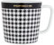 Porsche Sammeltasse Nr. 7 Kultige Pepita Optik Kaffeebecher schwarz