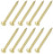 sourcing map 100Pcs Small Hardware Nails, 2 x 25mm Brass Round Head Nail Common Finishing Nail for Household Woodworking Picture Hanging DIY Projects, Gold
