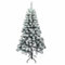 New Sestriere Santa's House - Árbol de Navidad nevado, 450 Ramas, 150 cm de Altura