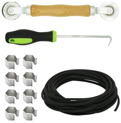 Screen Door Repair Tool Screen Repair Flat Screen Spline Roller Window Replacement Tool Removal Hook and Screen Clip