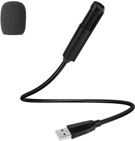 HOTUT USB Microphone for Computer, Conference USB Microphone Metal Computer Condenser PC Mic, 360° Omnidirectional Conference Microphone for Online Chatting,Zoom Call,Online Meeting,Video Conference
