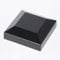 Aluminium Fence Post Caps for True 3 x 3 Fence Posts, Aluminum, Metal,Wood,Mailbox Posts, Pyramid Post Cap Cover Pressure Fit- Black (1Pc)