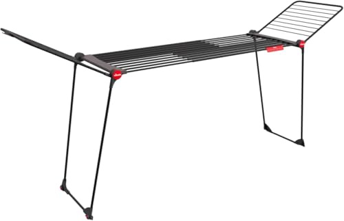 Vileda Infinity Flex Ultimate Wäscheständer, ausziehbar, Mattschwarz, 30 m