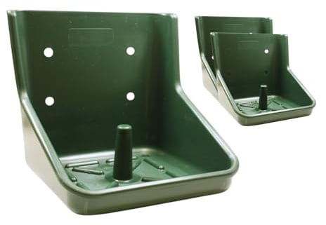 ERPINA® 3er Pack Lecksteinhalter Pferd grün - für 10 kg Lecksteine ohne scharfe Kanten - stabiler Salzsteinhalter bruchsicher aus Kunststoff für Pferde, Rinder, Wild - für Hof & Stall