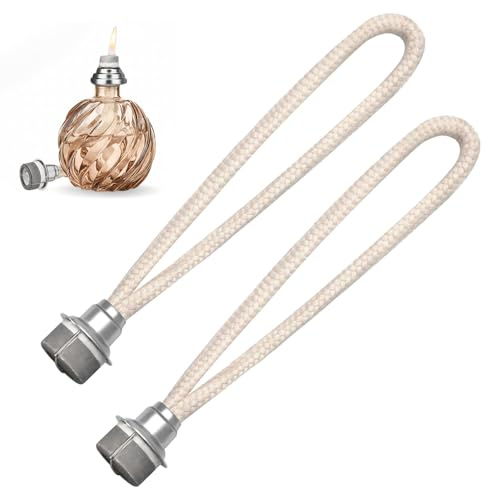 2 Stück Duftlampe Docht für Lampe Berger, Duft Öllampe Docht Ersatz Luft Kontrolle Katalytischer Brenner Lampe Docht, Lampen Ersatzbrenner Zubehör, für Raumluft Verbessern Aromatherapie(Silber)