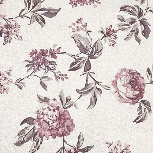 novely® HANAU ROSEN - Dekostoff mit Rosen-Print - Robuster Möbelstoff - Pflegeleichte Meterware 1lfm (Rosen 17)
