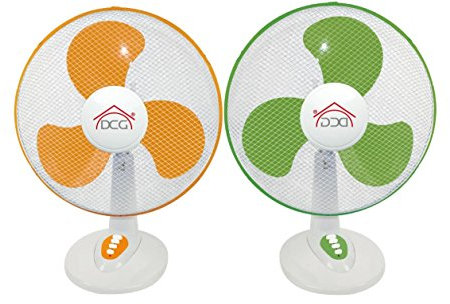 DCG VE9046 - Ventilatore da Tavolo Pale ø 40 cm Oscillante 3 Velocità colori Assortiti