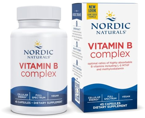 Nordic Naturals Vitamin B Complex, Energy Metabolism - 45 Capsules