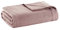 Madison Park Sommerdecke aus 100% ägyptischer Baumwolle, weich, atmungsaktiv, Waffelstrick, klassisches Design, ganzjährige, leichte Decke für Bett, Couch und Sofa, Rosa, Kingsize (274 x 229 cm)