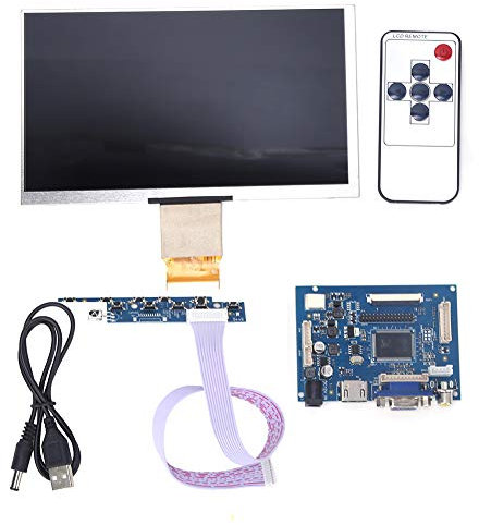 Kit display LCD TFT, 12V 7inch 1024 * 600 HDMI VGA Kit schermo monitor Modulo display LCD Modulo display Kit scheda controller LCD Utilizzare per display del computer